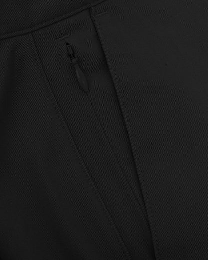 Black Straight Twill Chino Pant