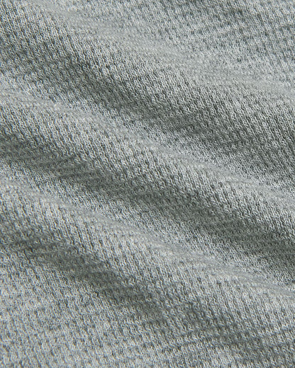 Womens Heather Gray Waffle Long Sleeve Henley & Waffle Leg Pant 2-Pack