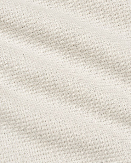 Womens Oatmeal Waffle Long Sleeve Henley & Waffle Leg Pant 2-Pack