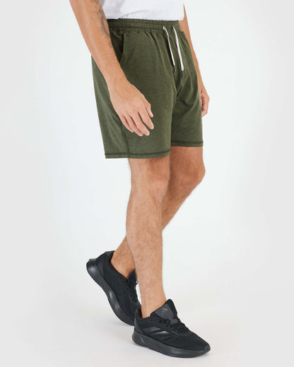 Dark Heather Military Green Active Comfort Short