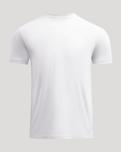 White Short Classic Crew Neck