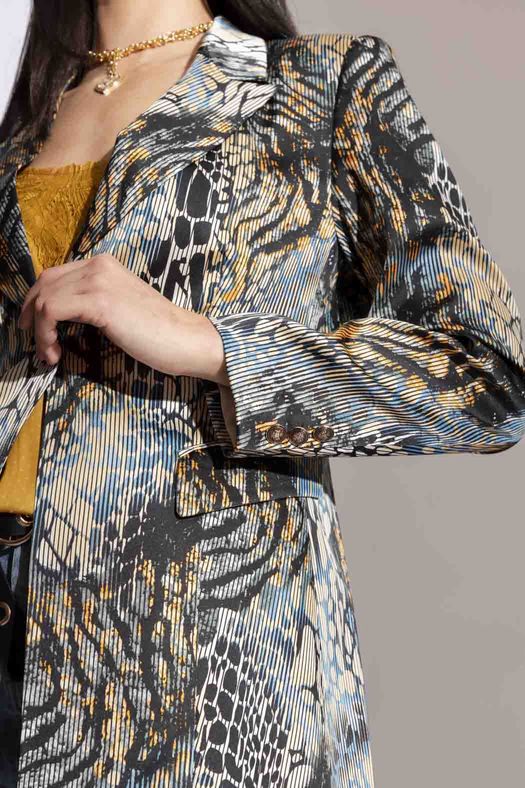 Blue Stripe Summer Blazer