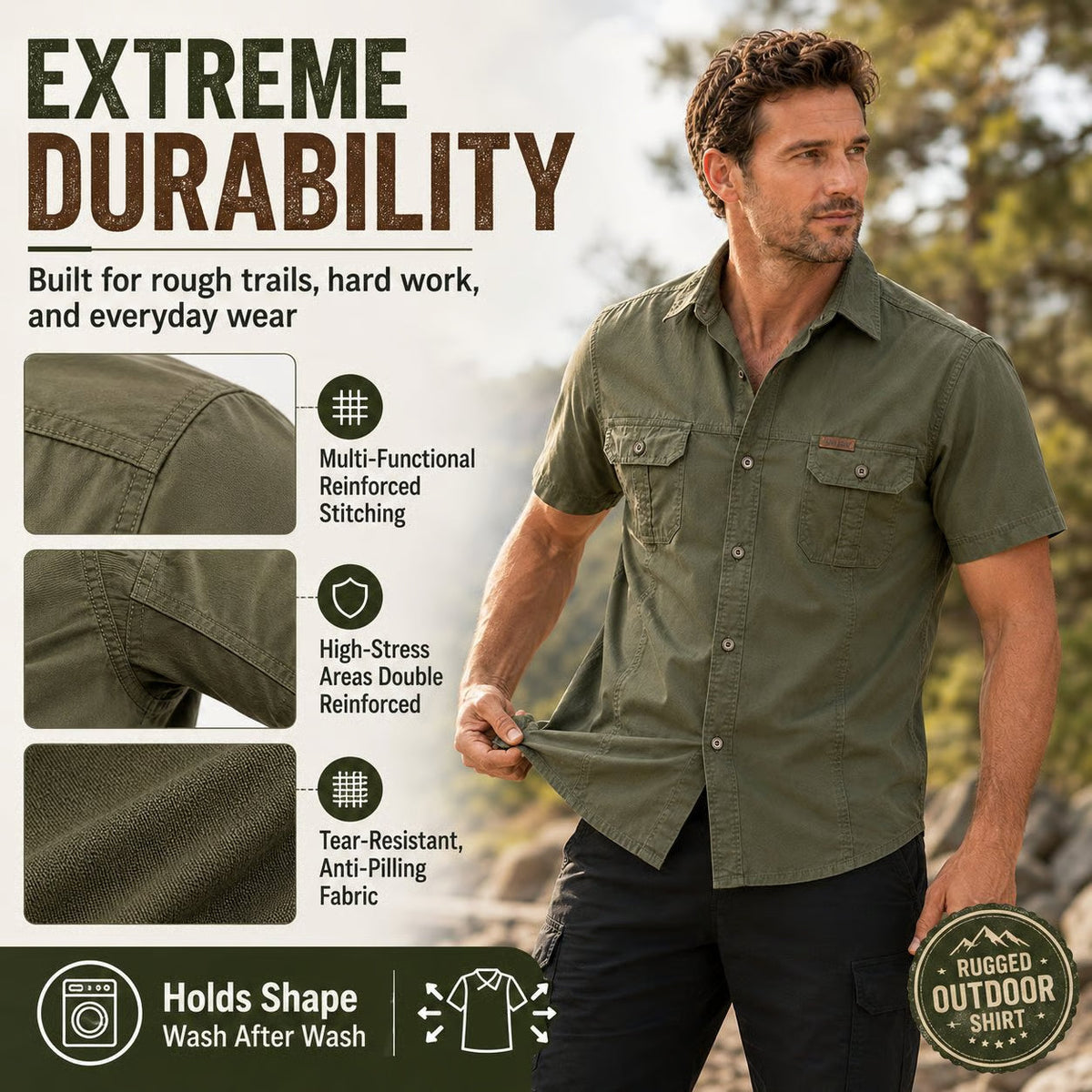 Lightweight Outdoor Shirt – Comfortable, Breathable & Perfect for Everyday Adventures
