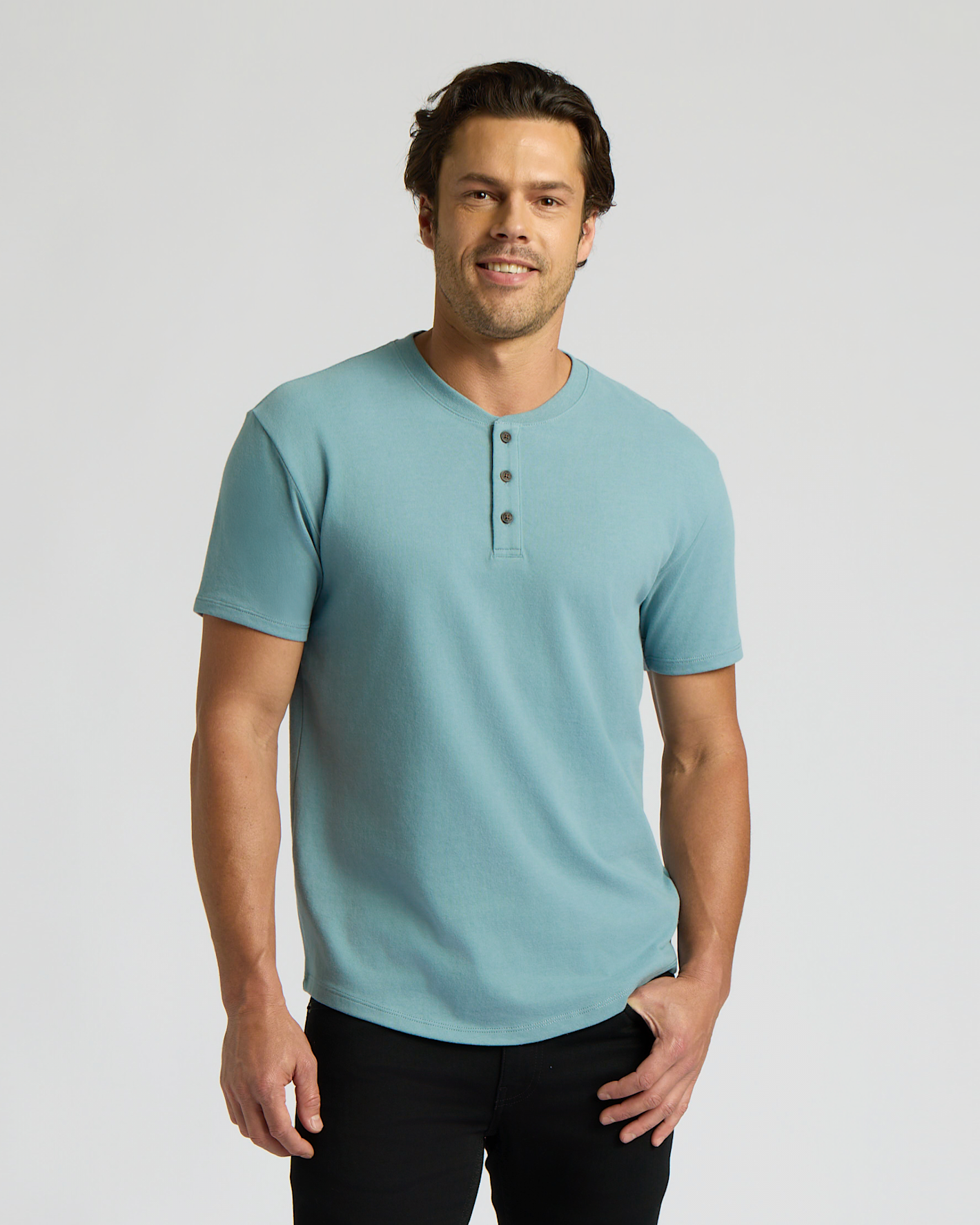 Citadel Heavyweight Curved Hem Henley