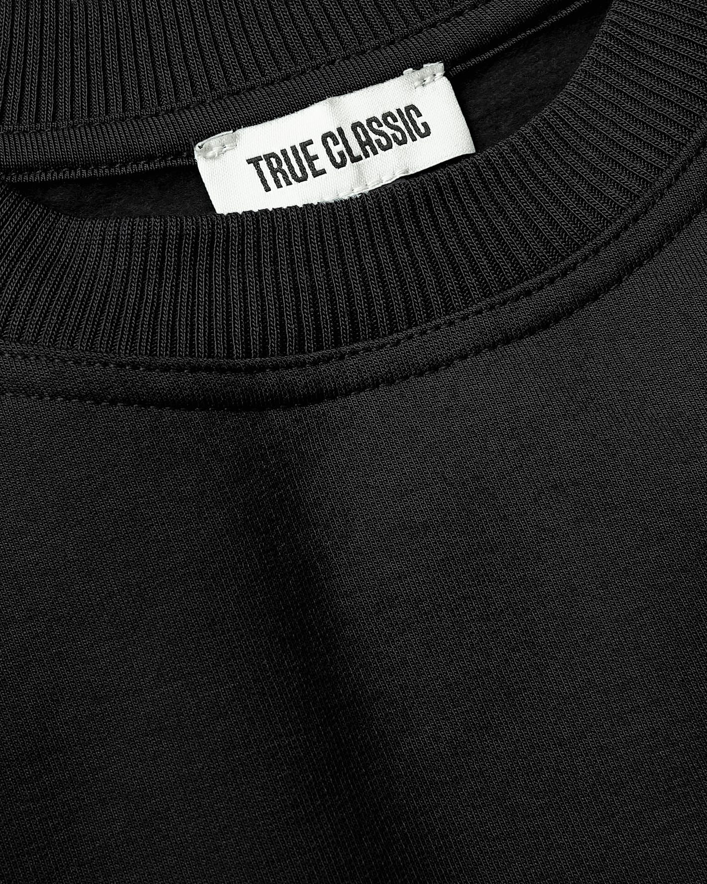 Girls Black & Deep Emerald Slouch Pullover Crew 2-Pack