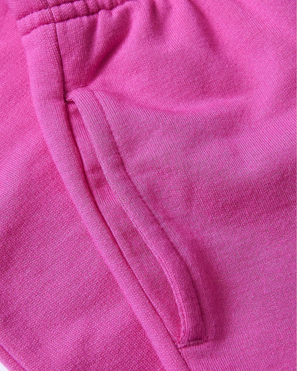 Girls Black & Electric Fuchsia Relaxed Joggers 2-Pack
