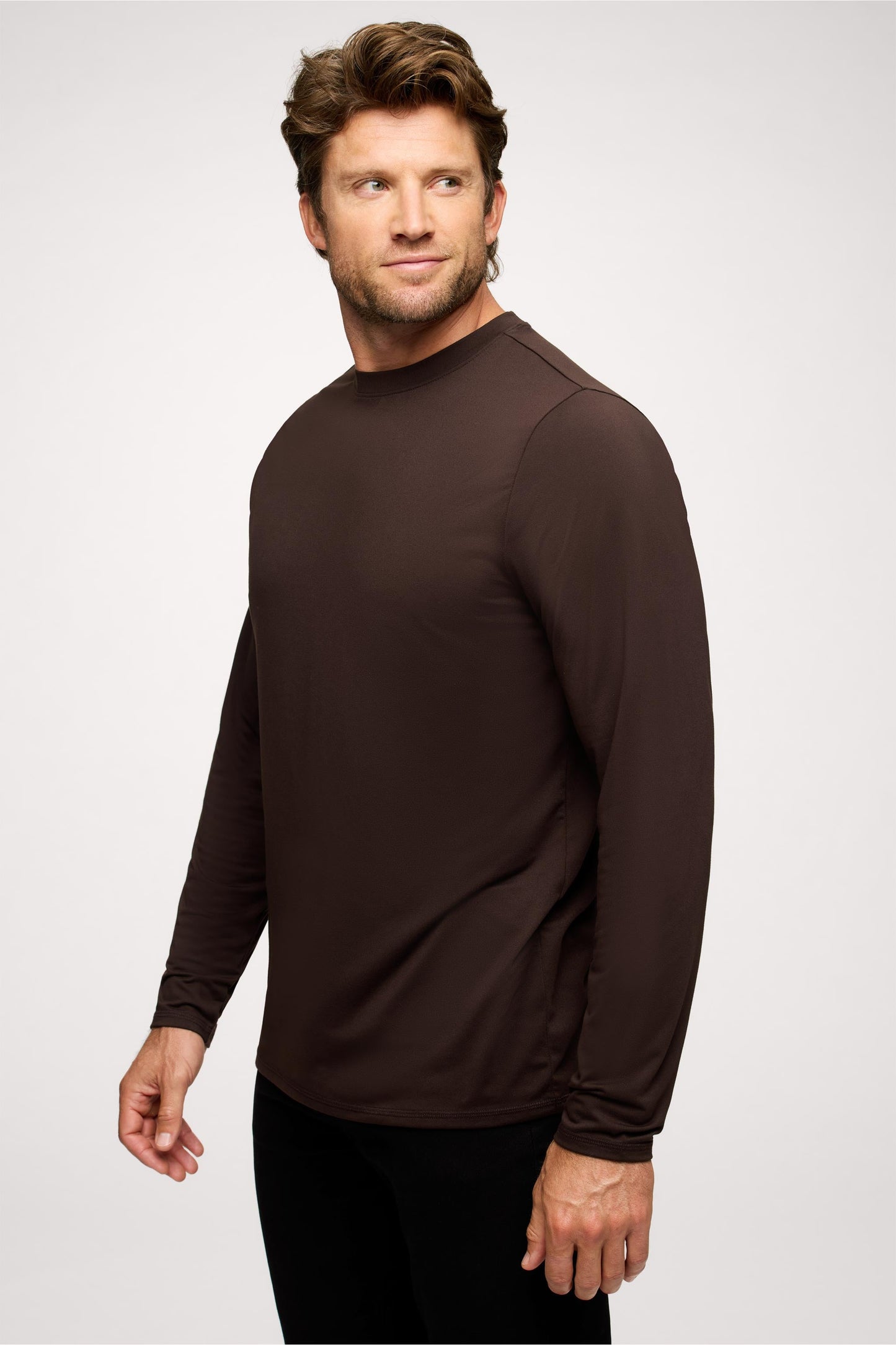 Men's Long Sleeve Movement Tee | Espresso