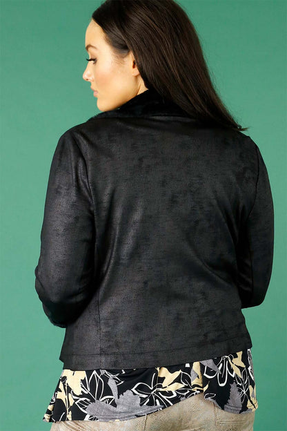 Black Faux Fur Harlem Jacket