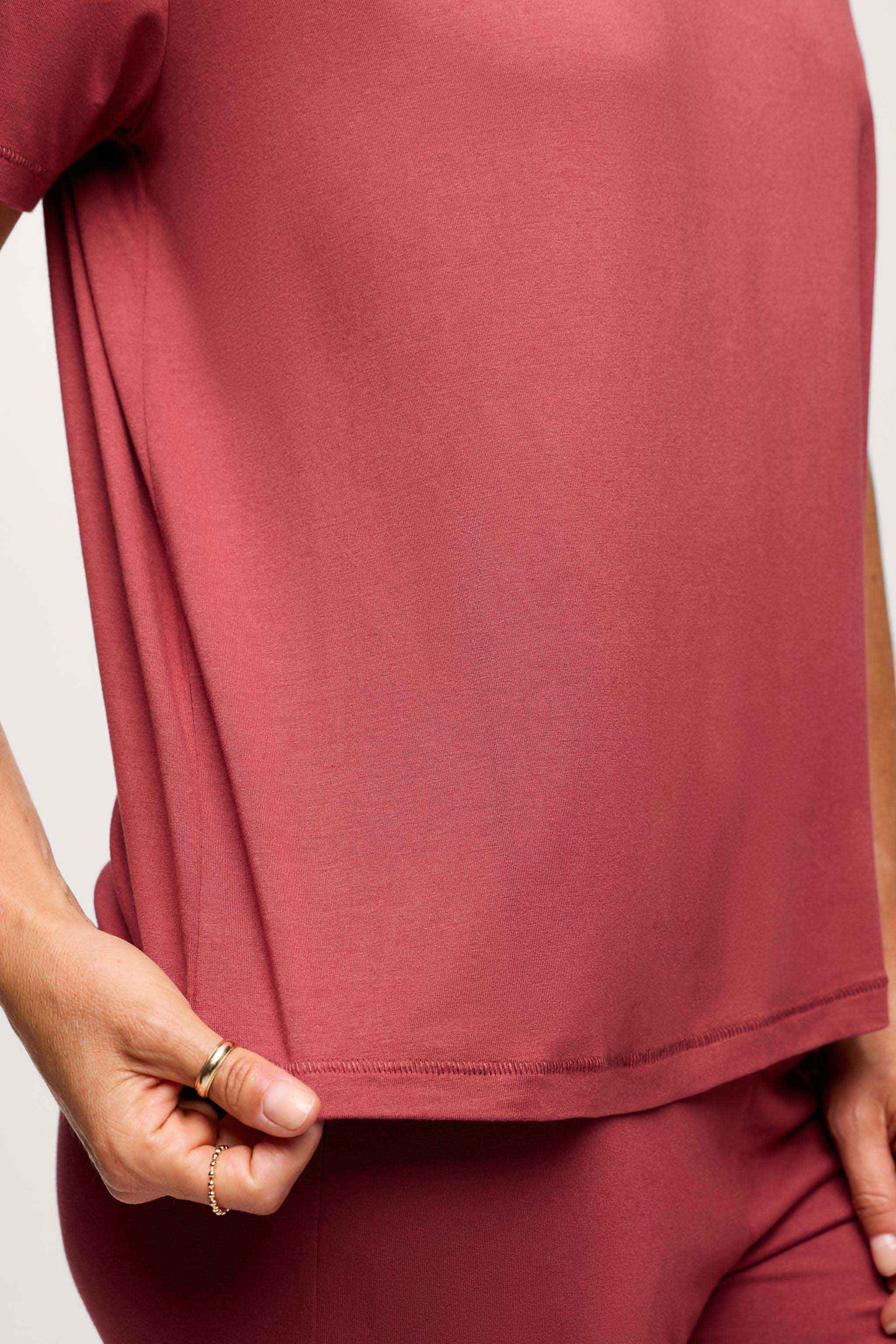 Boyfriend Pajama Tee | Mauve