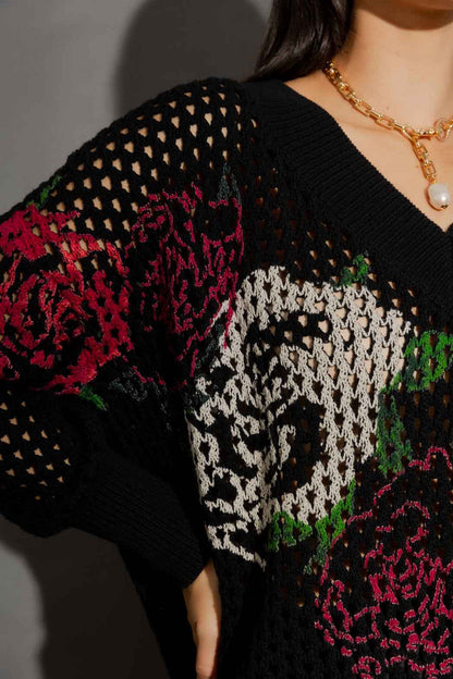 Black Hand Painted Jumper Black S/M