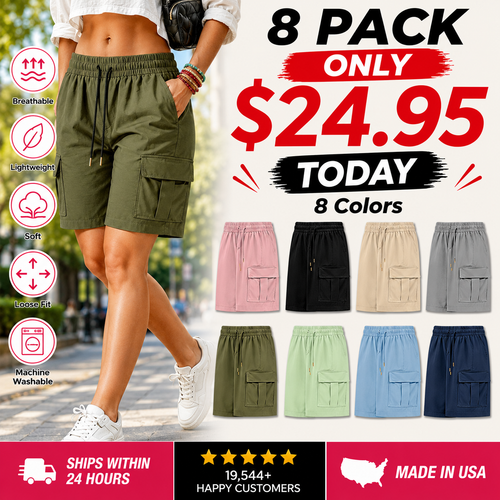 Women’s Outdoor Cargo Shorts – Multi-Pocket Design for Everyday Adventures