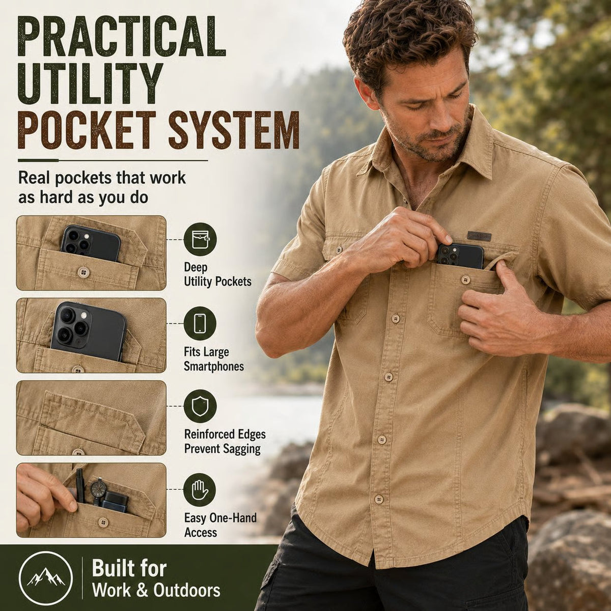 Lightweight Outdoor Shirt – Comfortable, Breathable & Perfect for Everyday Adventures