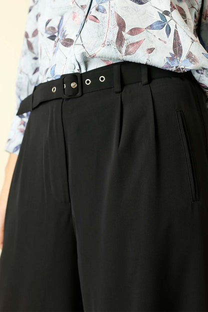 Black Euro Paperbag Culotte - SALE