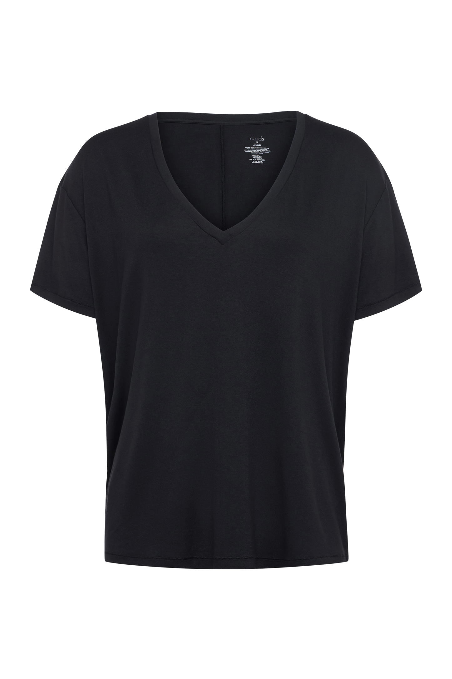 V-Neck Pajama Tee | Black