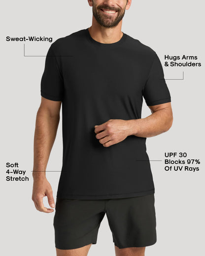 Black & White Active Crew 6-Pack