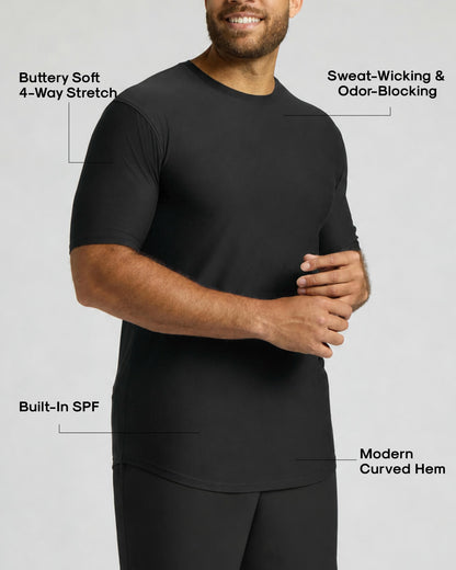 Tall Active Curved Hem Crew 6-Pack