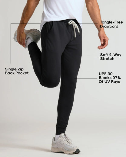 Black & Dark Heather Navy Active Jogger 2-Pack