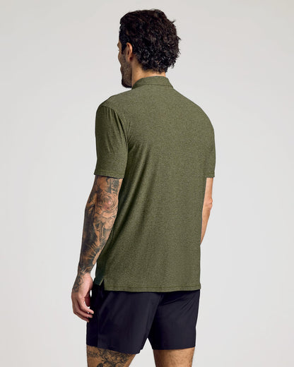 Dark Heather Pear Active Polo 2.0