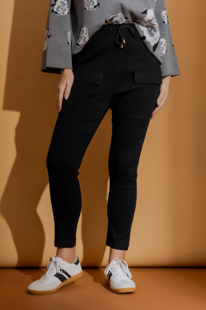 Black Cargo Jogger Pant