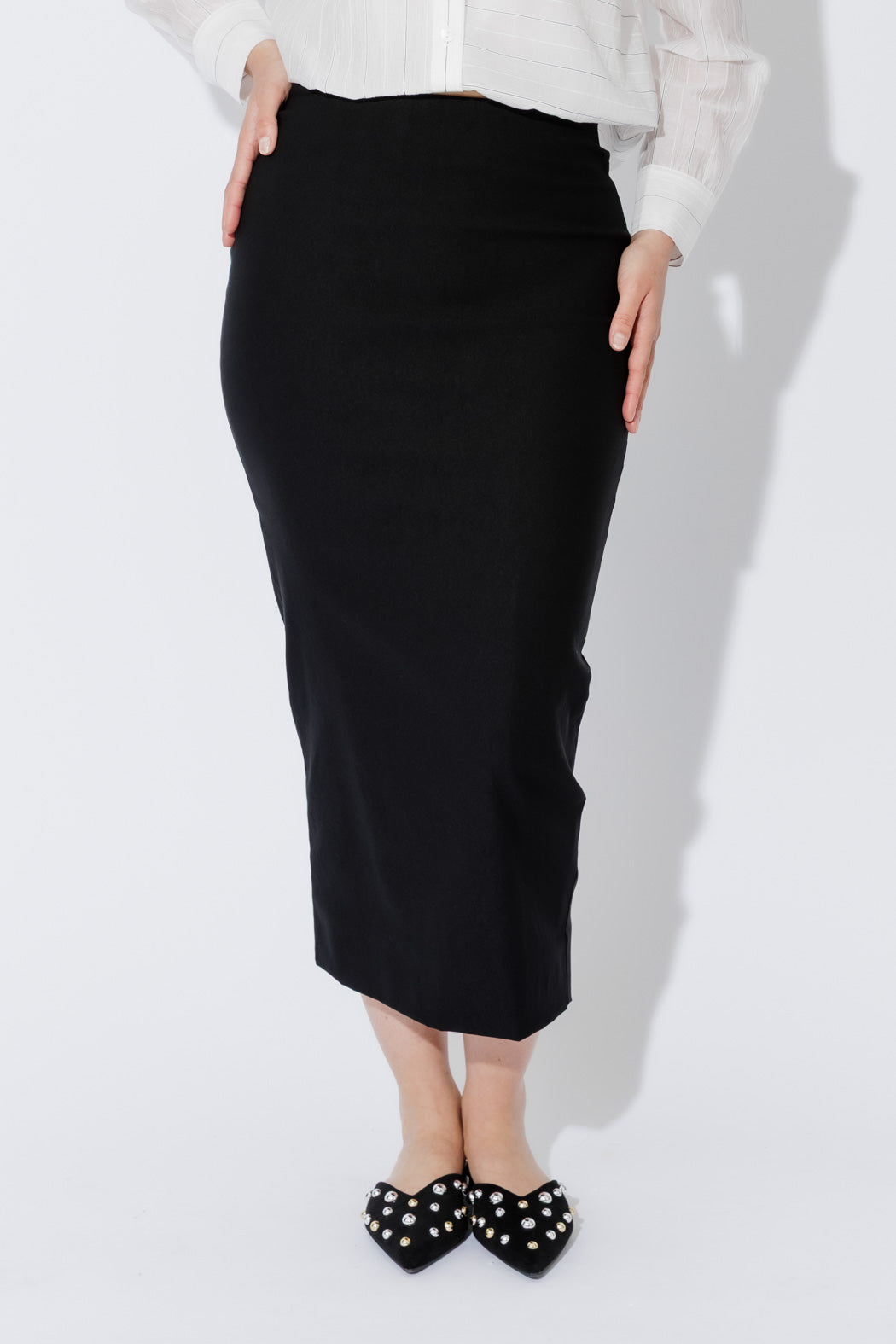 Black Double Layer Tube Skirt