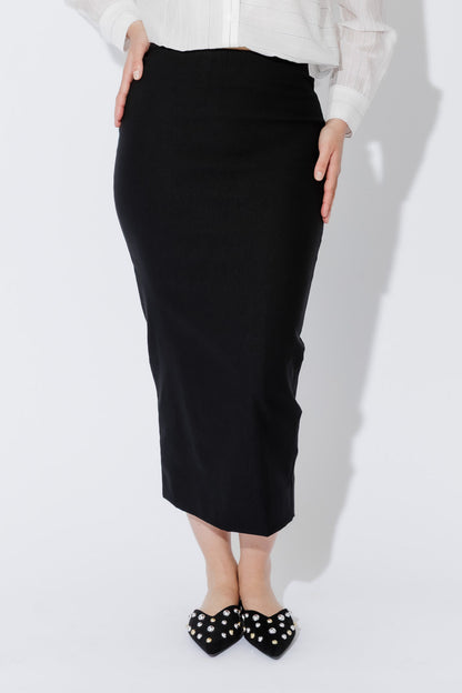 Black Double Layer Tube Skirt