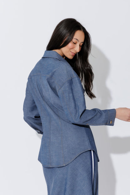 Chambray Hourglass Jacket