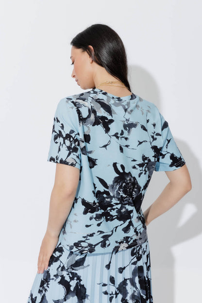 Blue Floral T-Shirt
