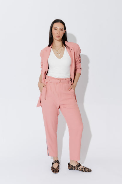 Blush Sport Paperbag Pant