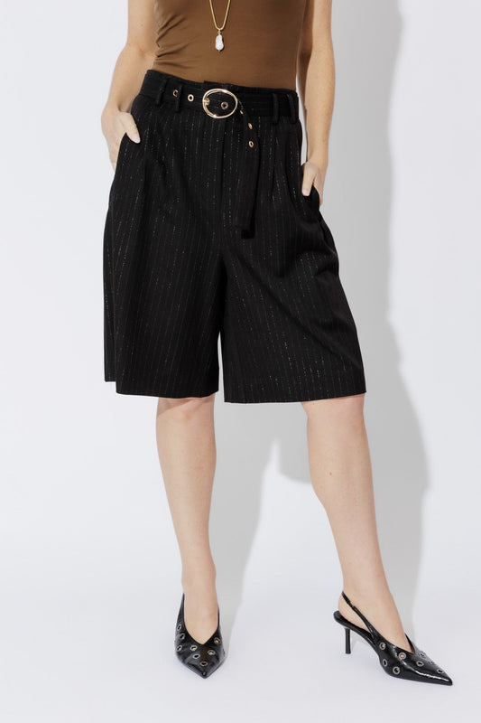 Black Lurex Cleo Short