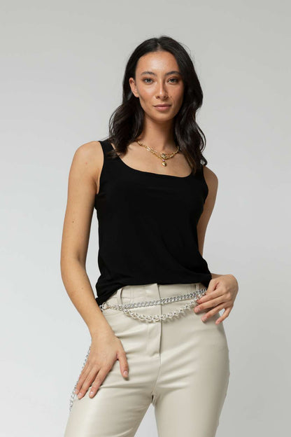 Black Double Layer Cami