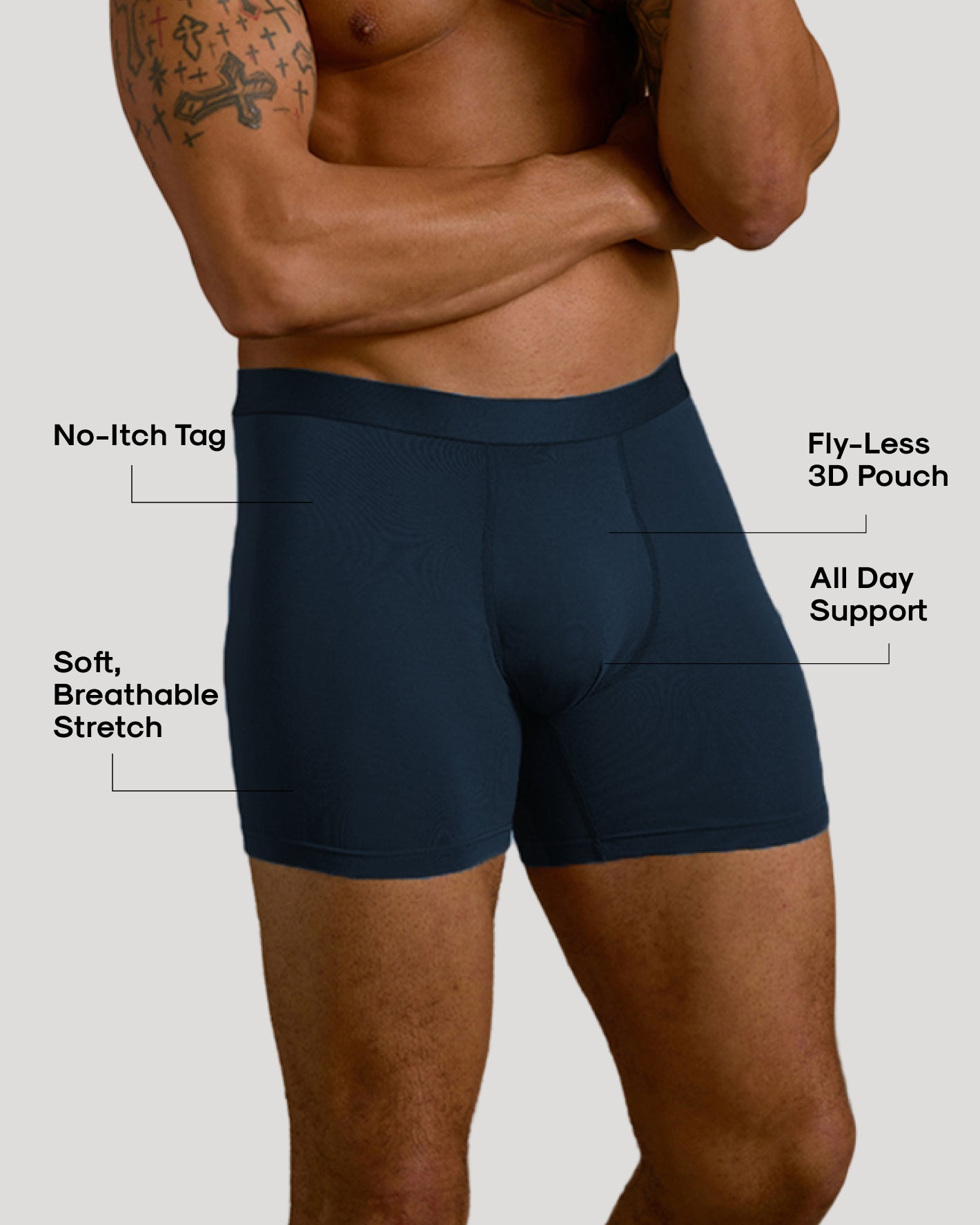 Navy Boxer Briefs 12-Pack