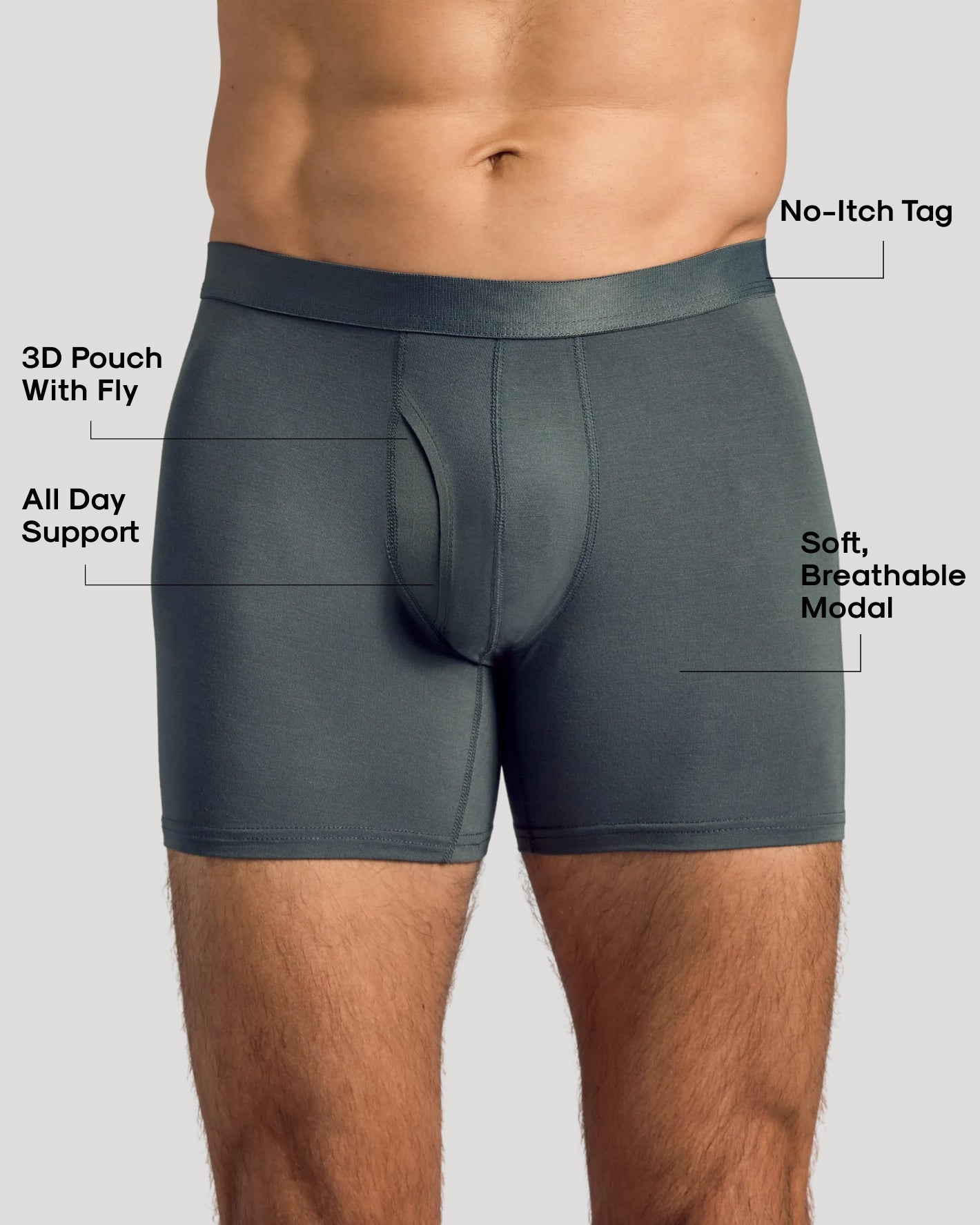 Carbon Boxer Briefs W/ Fly 12-Pack 2025