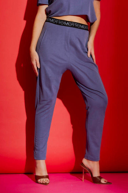 Blue Lux Twill Casual Pant