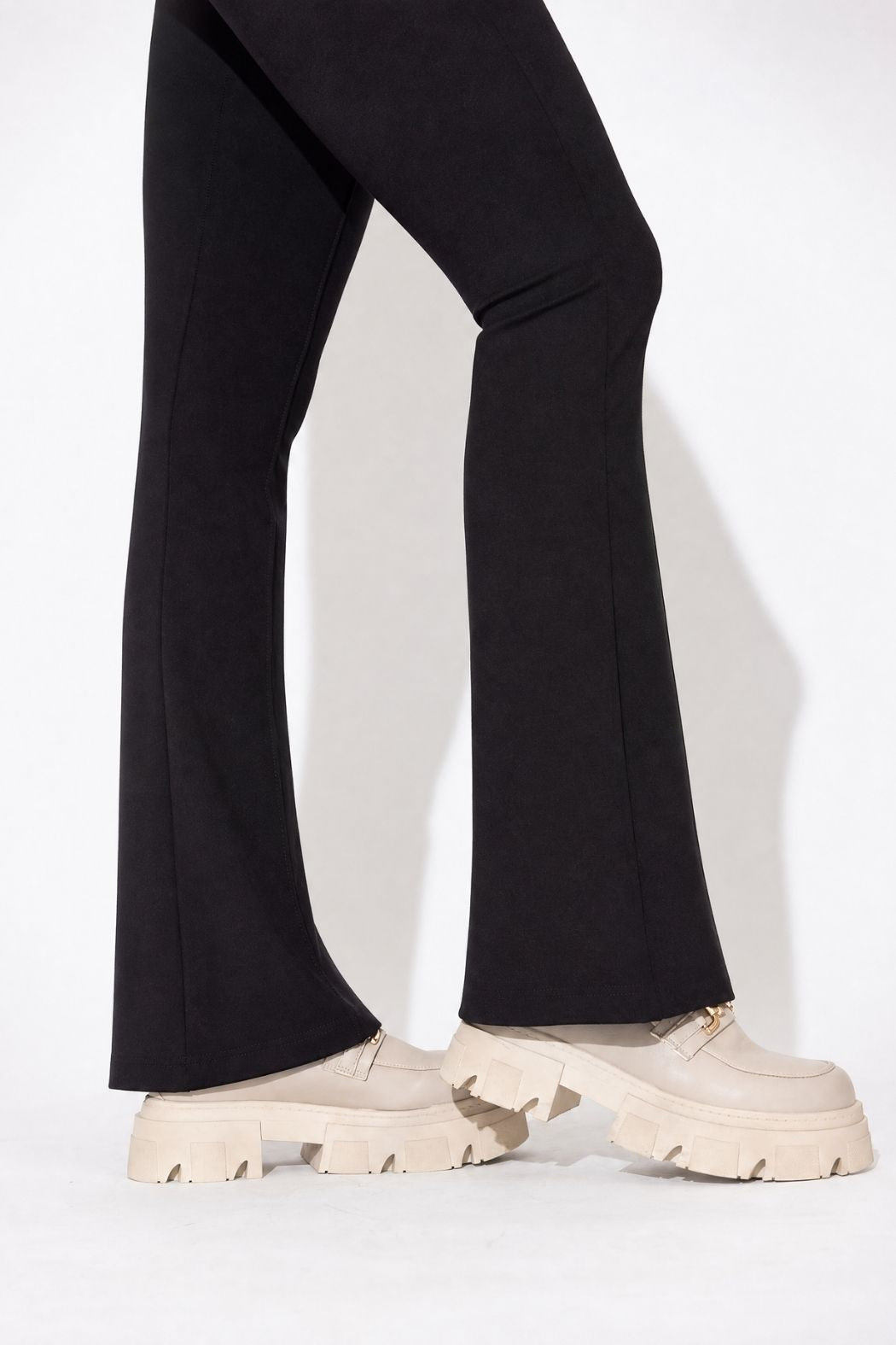 Black Ponte Pintuck Miracle Flare Pant