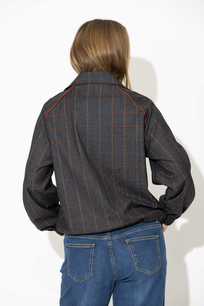 Charcoal Athleisure Jacket