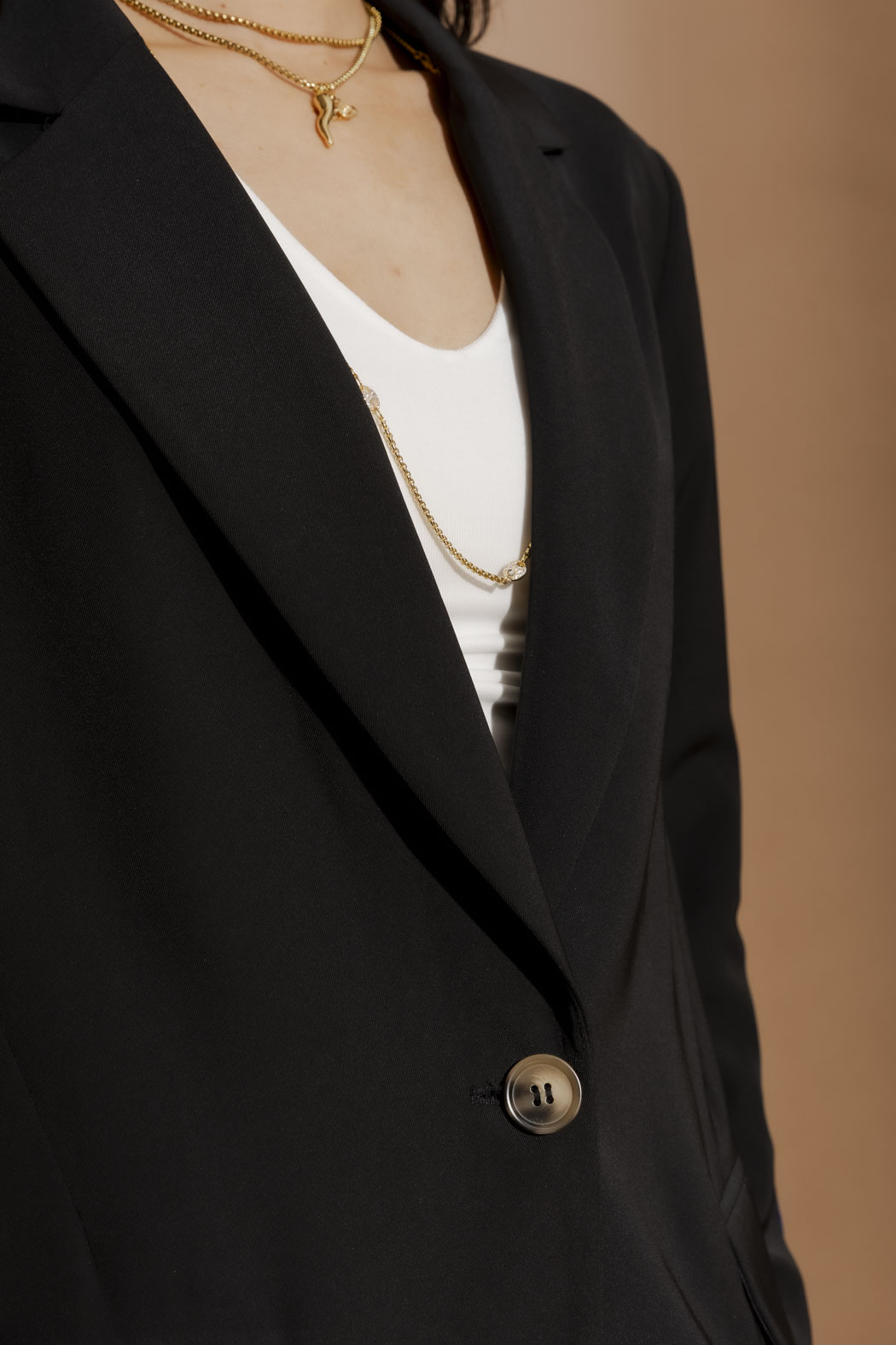 Black Stripe Boyfriend Blazer
