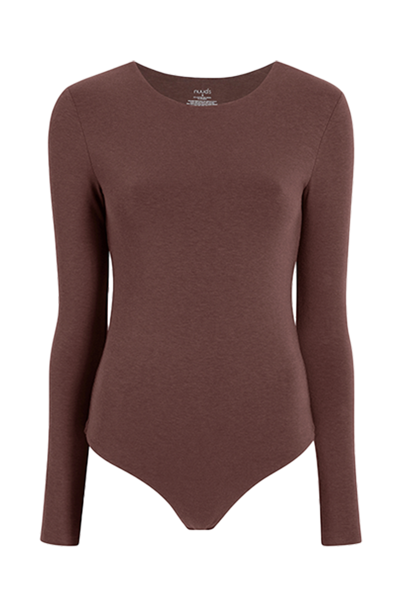 Long Sleeve Crewneck Bodysuit | Coffee
