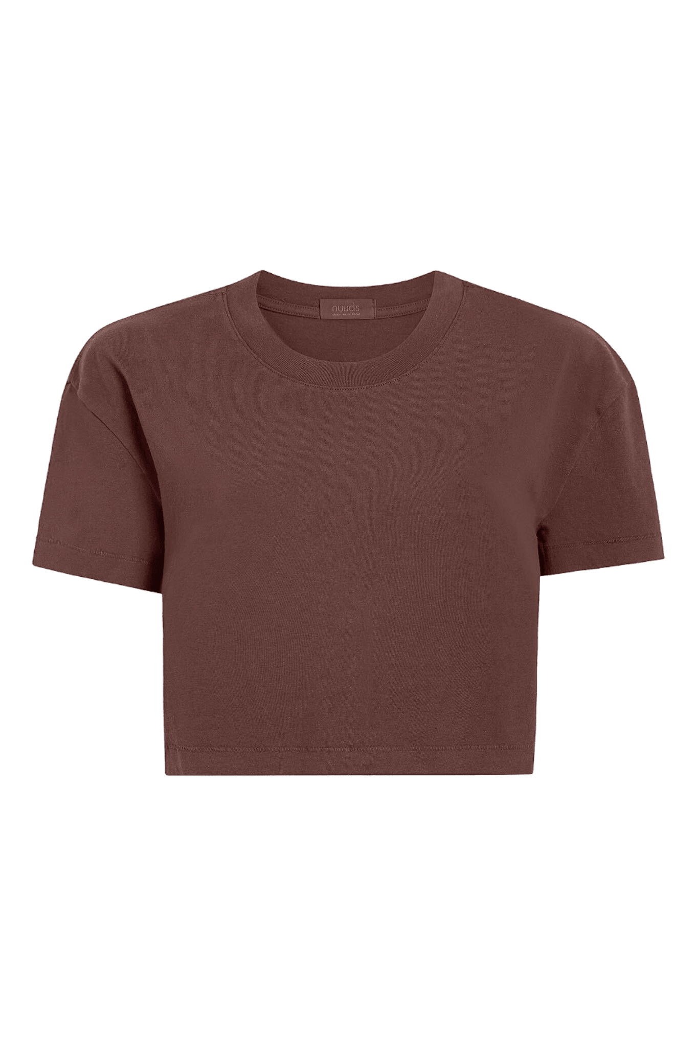 Vintage Cotton Cropped Tee | Coffee