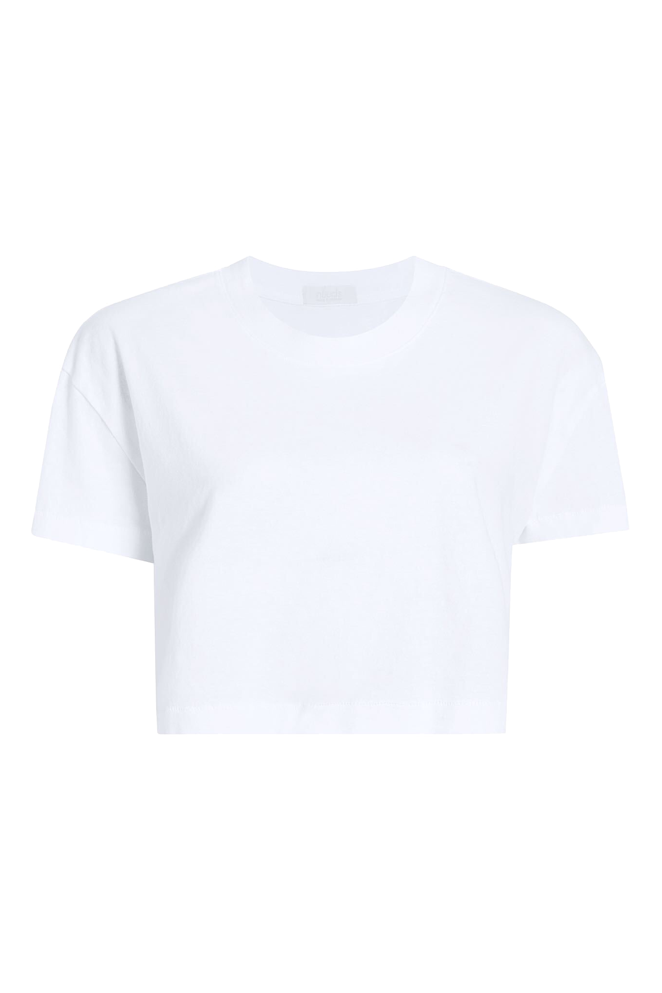 Vintage Cotton Cropped Tee | White