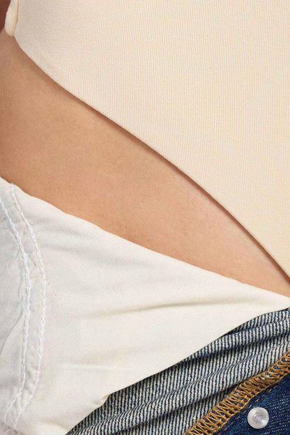 Seamless Scoop Tank Bodysuit | Bone