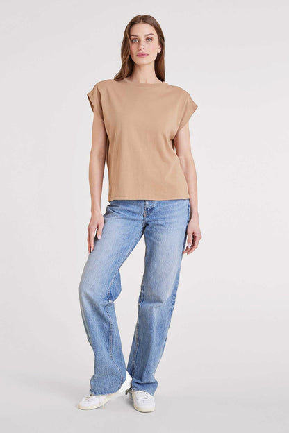 Soft Cotton Muscle Tee | Cinnamon