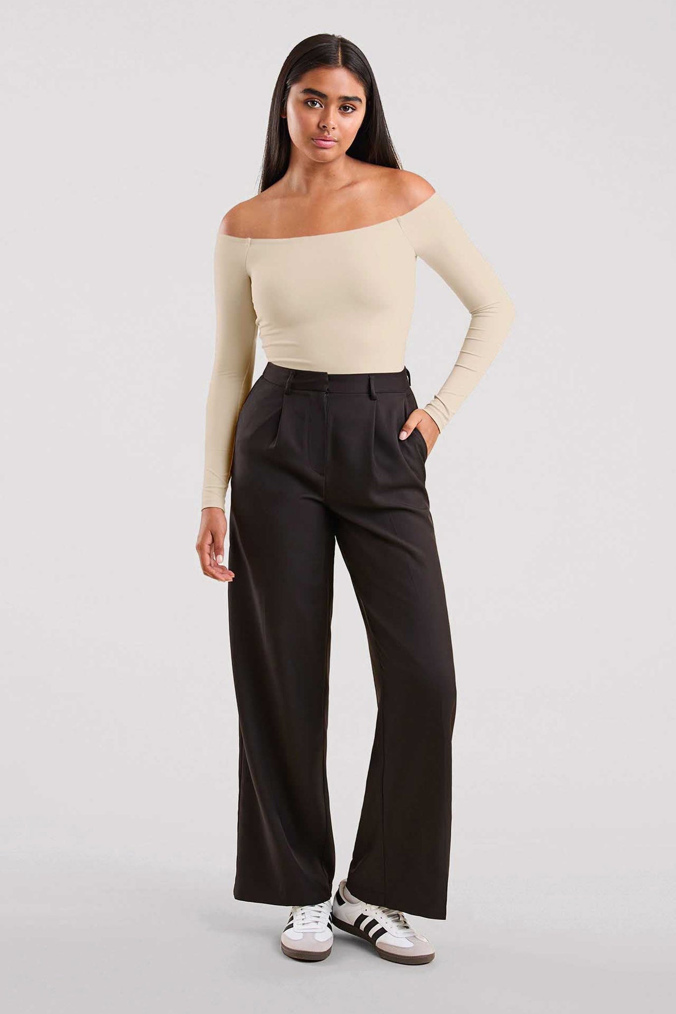 Off The Shoulder Bodysuit | Bone