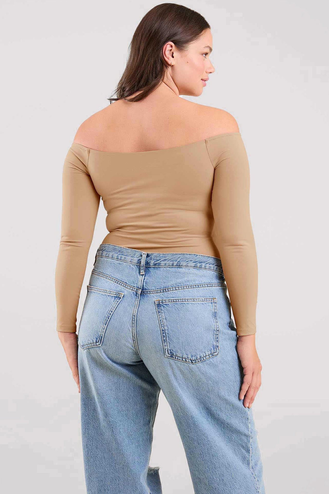 Off The Shoulder Bodysuit | Oat