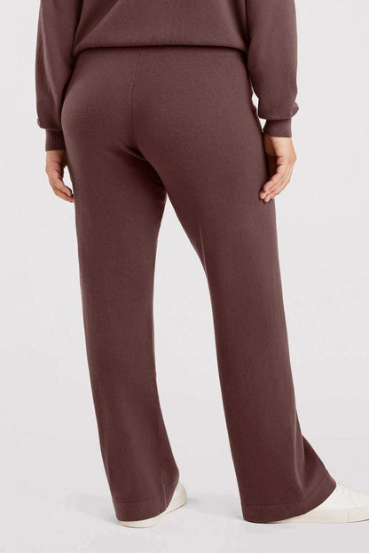 Luxe Knit Wide Leg Pant | Coffee