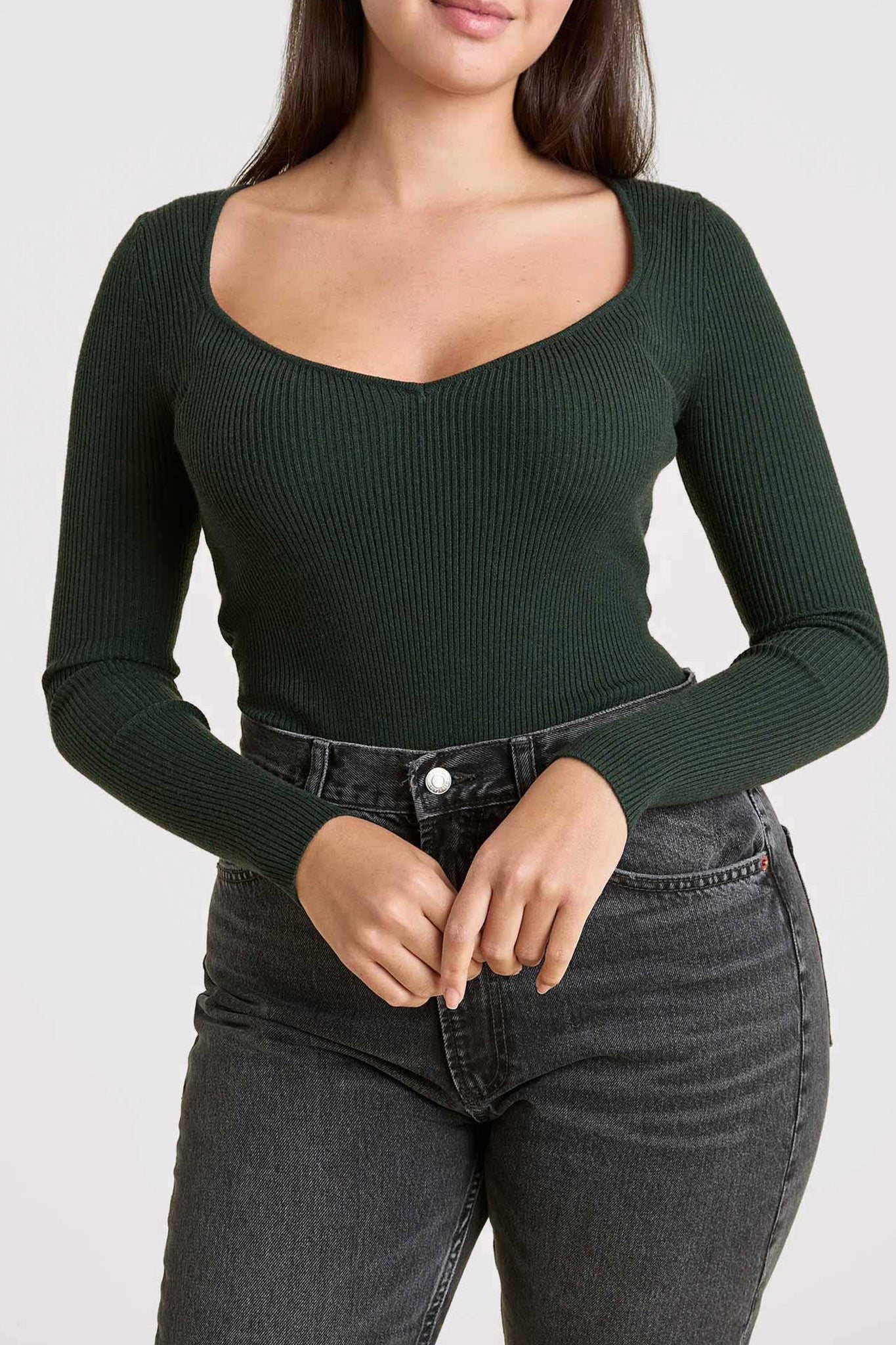 Sweetheart Sweater Bodysuit