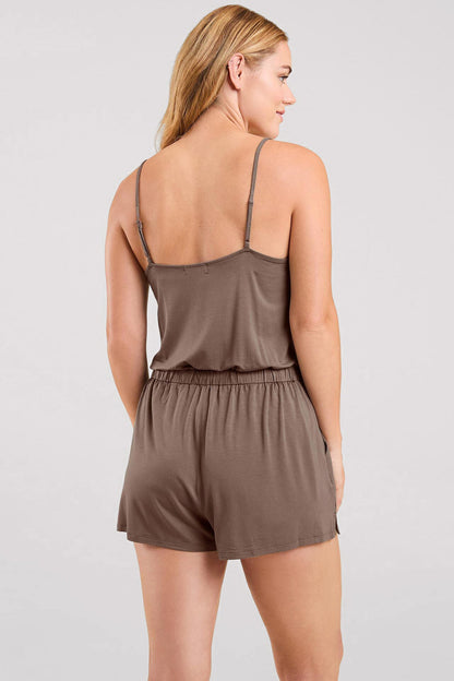 Sleep Romper | Mocha