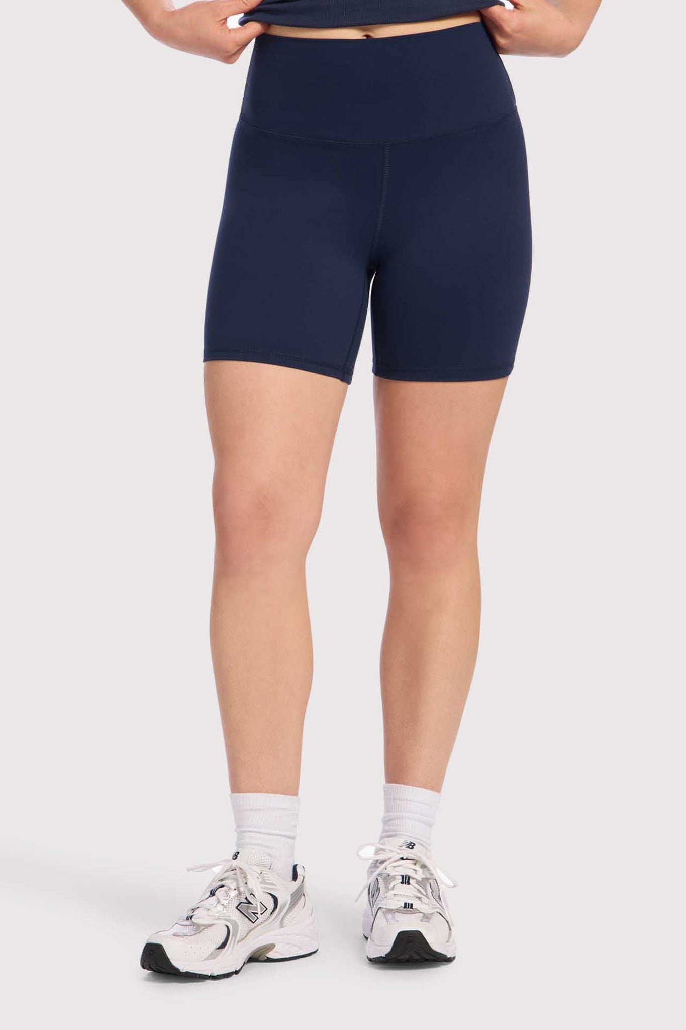 High-Waist Elevate Biker Short | Navy