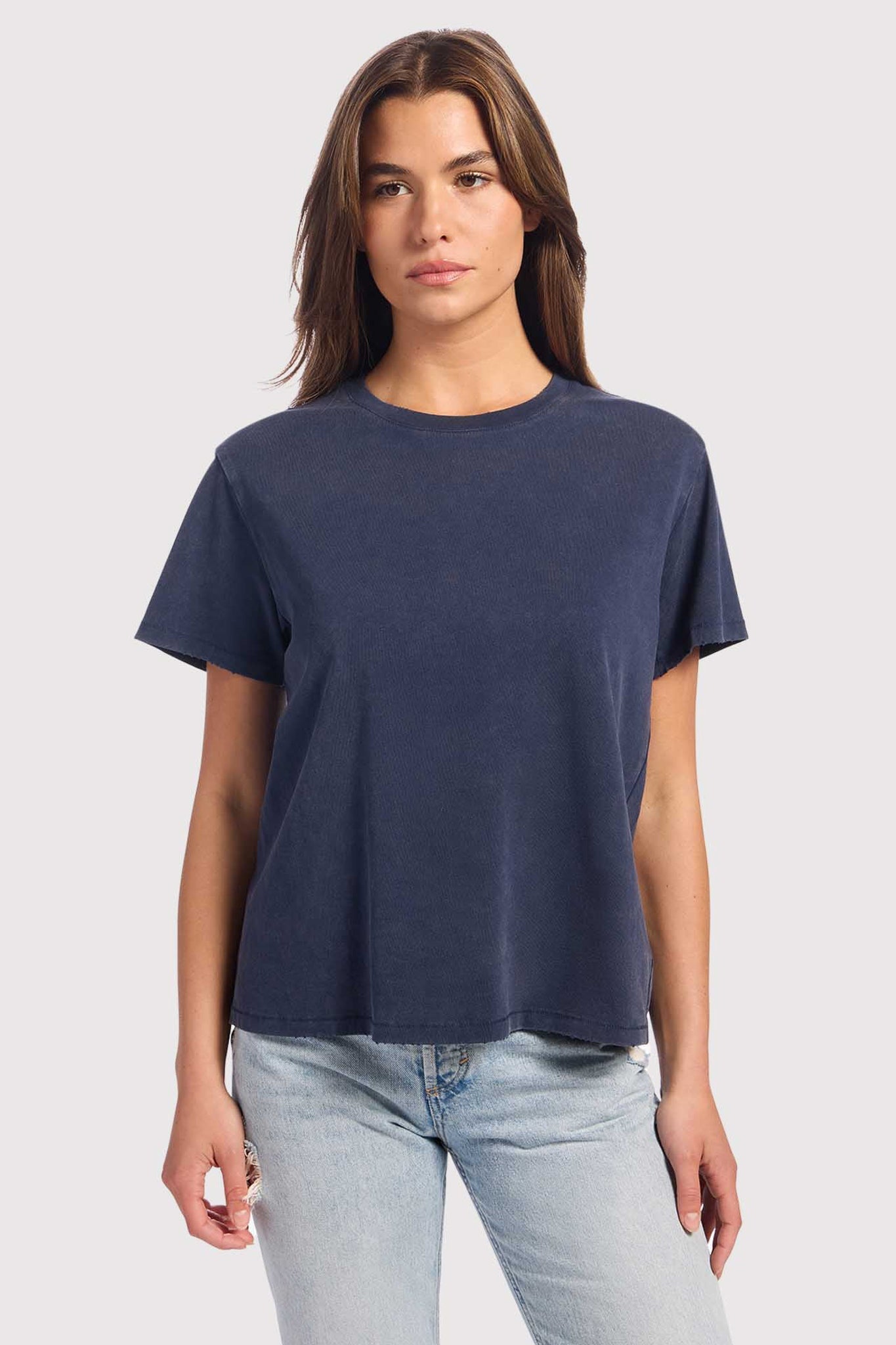 Vintage Cotton Everyday T-Shirt | Washed Navy