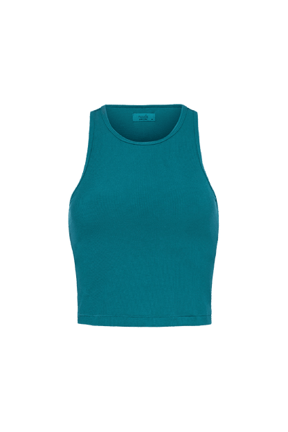 Sporty Rib Racer Tank | Lagoon