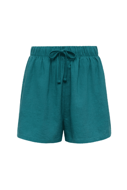 Linen Beach Short | Faded Lagoon